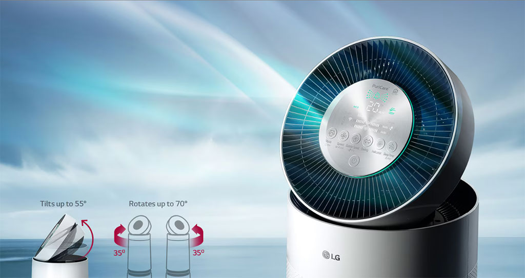 깨끗한 공기를 멀리 보내주는 LG 퓨리케어 AS285DWWC의 클린부스터