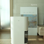 겨울 제습기를 거실에 설치한 전체 이미지