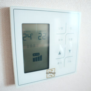 난방비 절약의 첫 번째 원칙인 온도가 설정된 모습